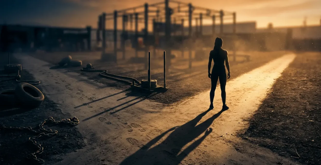 Symbolic representation of mental fatigue affecting athletic performance