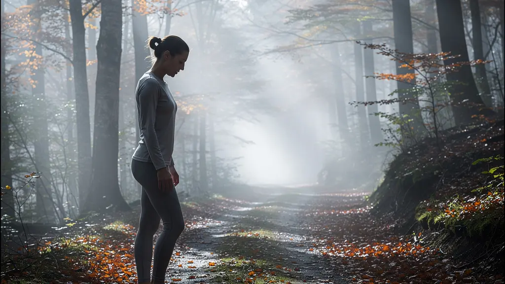 Professional athlete training outdoors during seasonal transition