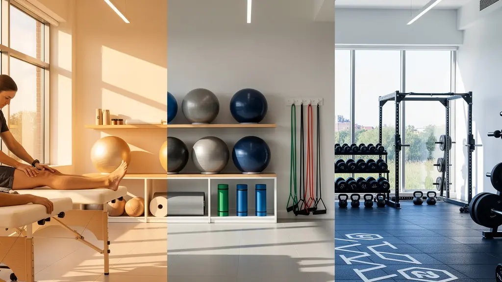 Three-phase hamstring recovery progression from manual to active therapy